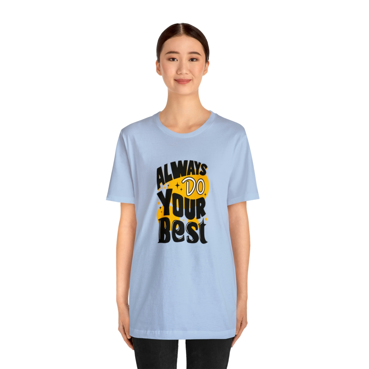 Handwriting Always Do Your Best Unisex Jersey Short Sleeve Tee