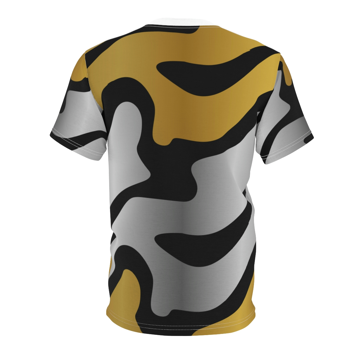 Abstract Pattern Decorative Golden Army Unique Style Vector Hd Images Unisex Cut & Sew Tee (AOP)